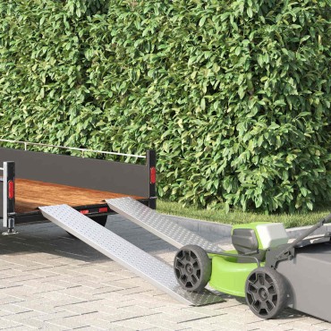vidaXL Ράμπα φόρτωσης 200 kg Ασημί 159 x 23 x 5 cm