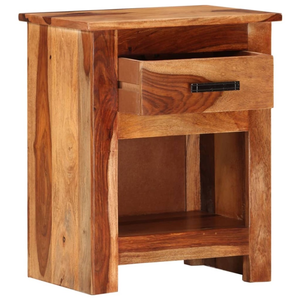 vidaXL Κομοδίνο 40x30x50cm από Μασίφ Ξύλο 1 τεμ.