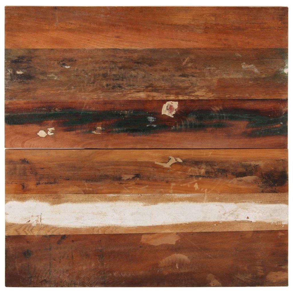vidaXL Επιφάνεια Τραπεζιού Τετρ. 70x70cm 25-27 χιλ. Μασίφ Ανακ. Ξύλο 1 τεμ.