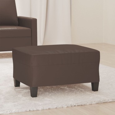 vidaXL Υποπόδιο Καφέ 70x55x41cm από Συνθετικό Δέρμα 1 τεμ.