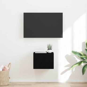 vidaXL Ντουλάπι Τηλεόρασης Τοίχου 39x31x29,5cm Μαύρο
