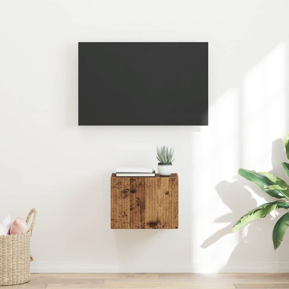 vidaXL Ντουλάπι Τηλεόρασης Τοίχου 39x31x29,5cm Παλιό Ξύλο