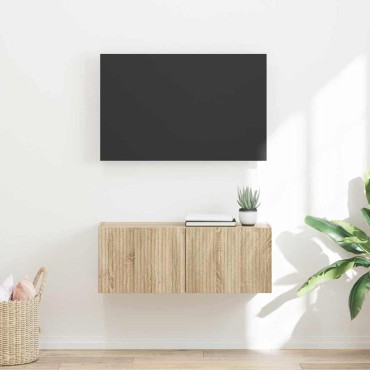 vidaXL Ντουλάπι Τηλεόρασης Τοίχου 78,5x31x29,5cm Σονόμα