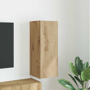 vidaXL Ντουλάπι Τηλεόρασης Τοίχου 30x31x80cm Επεξεργασμένο Ξύλο
