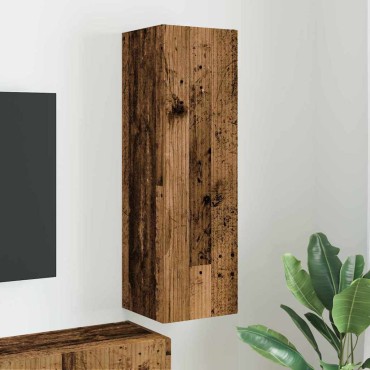 vidaXL Ντουλάπι Τηλεόρασης Τοίχου 30x31x100cm Παλιό Ξύλο
