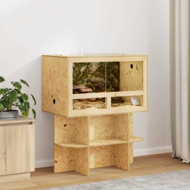 vidaXL Terrarium Καφέ 80 x 50 x 100 εκ. OSB