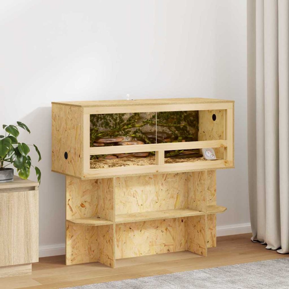 vidaXL Terrarium Καφέ 100 x 40 x 90 cm OSB