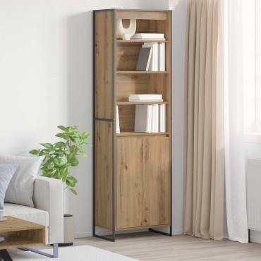 vidaXL Ψηλά Ντουλάπια Καρυδιά Χειροποίητης Εργασίας 60x36x200cm 1 τεμ.