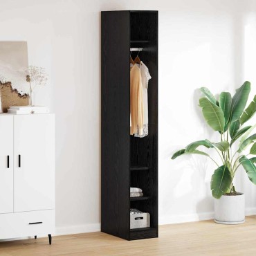 vidaXL Ντουλάπι Μαύρη Οξυά 50x30x200cm Επεξεργασμένο Ξύλο