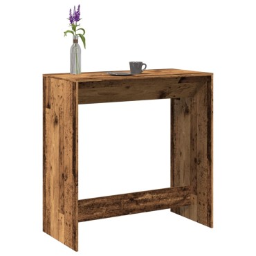 vidaXL Τραπέζι Μπαρ Όψη Παλαιού Ξύλου 102x50x103,5cm Επεξεργ. Ξύλο 1 τεμ.