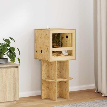 vidaXL Terrarium Καφέ 100 x 50 x 50 cm OSB