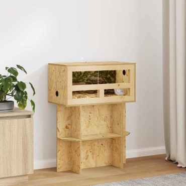 vidaXL Terrarium Καφέ 60 x 30 x 30 cm OSB