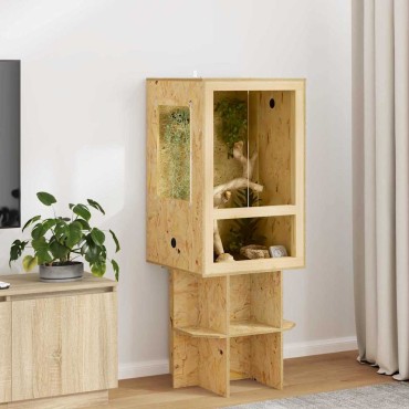 vidaXL Terrarium Καφέ 50 x 50 x 80 cm OSB