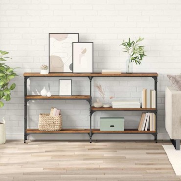 vidaXL Τραπέζι κονσόλας Παλιό ξύλο 150x29x76,5 εκ 1 τεμ.