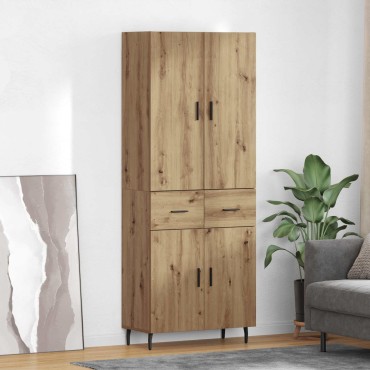 vidaXL Highboard 2 τεμ. Artisan Oak 69,5x34x180cm