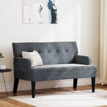 vidaXL Καναπές Chesterfield Σκούρο Γκρι 112x65,5x75cm Βελούδο