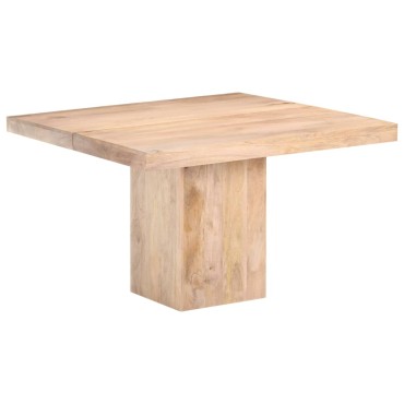 vidaXL Τραπεζαρία 120x120x77cm από Μασίφ Ξύλο Μάνγκο 1 τεμ.