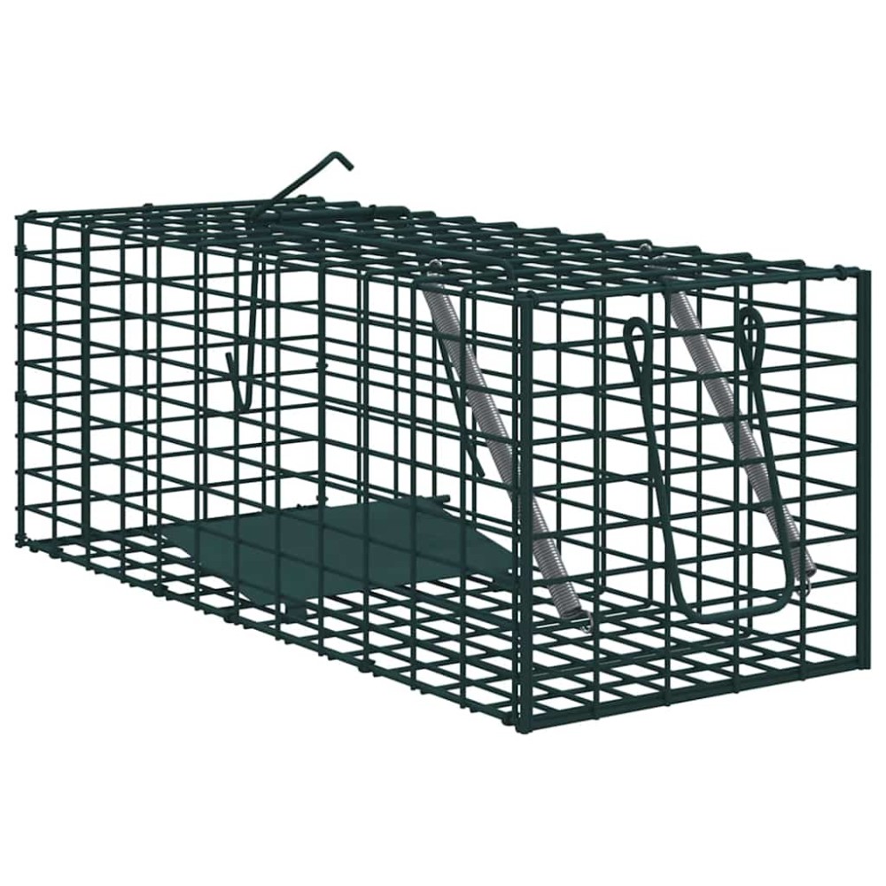 vidaXL Παγίδα Ζώων Πράσινο 31 x 13 x 12 εκ. Ατσάλι