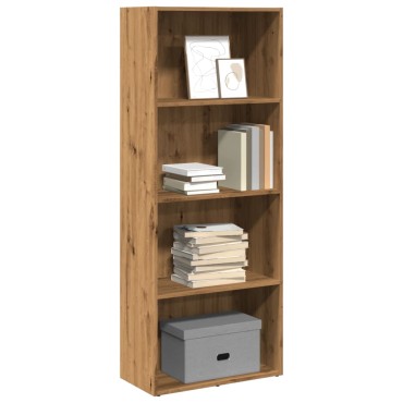 vidaXL Βιβλιοθήκη Αρτισιανή Δρυς 60x30x152cm από Επεξεργασμένο Ξύλο 1 τεμ.