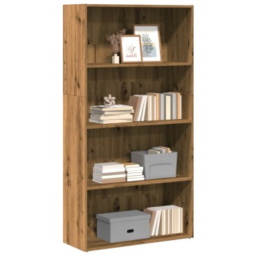vidaXL Βιβλιοθήκη Αρτισιανή Δρυς 80x30x152cm από Επεξεργασμένο Ξύλο 1 τεμ.