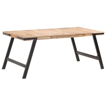 vidaXL Τραπεζαρία 180x90x76cm από Μασίφ Ξύλο Μάνγκο 1 τεμ.
