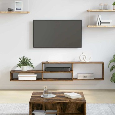 vidaXL ΡάφιΤηλεόρασηςΤοίχου 150x25x28,5cm Επεξεργασμένο Ξύλο