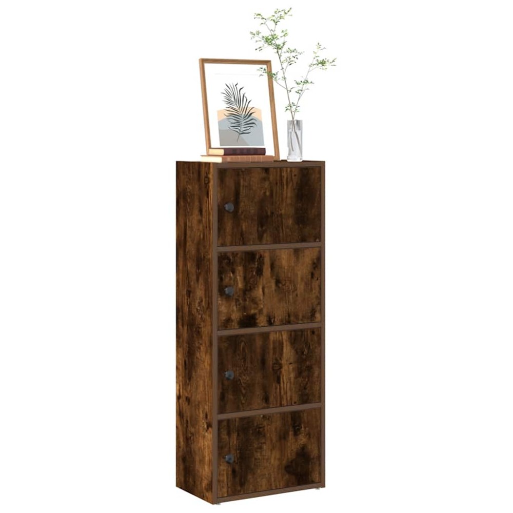 vidaXL Βιβλιοθήκη Καπνιστή Δρυς 40x24x102cm από Επεξεργασμένο Ξύλο 1 τεμ.