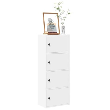 vidaXL Βιβλιοθήκη Λευκή 40x24x102cm από Επεξεργασμένο Ξύλο 1 τεμ.