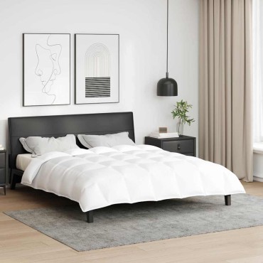 vidaXL Χειμερινό Παπλωματοθήκη Λευκό 240 x 220 cm Φτερό
