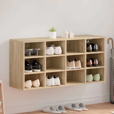 vidaXL Ντουλάπα Παπουτσιών με ράφι Δρύς Sonoma 103x30x51cm