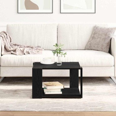 vidaXL Τραπεζάκι σαλονιού Μαύρη Οξυά 85x55x31cm 1 τεμ.