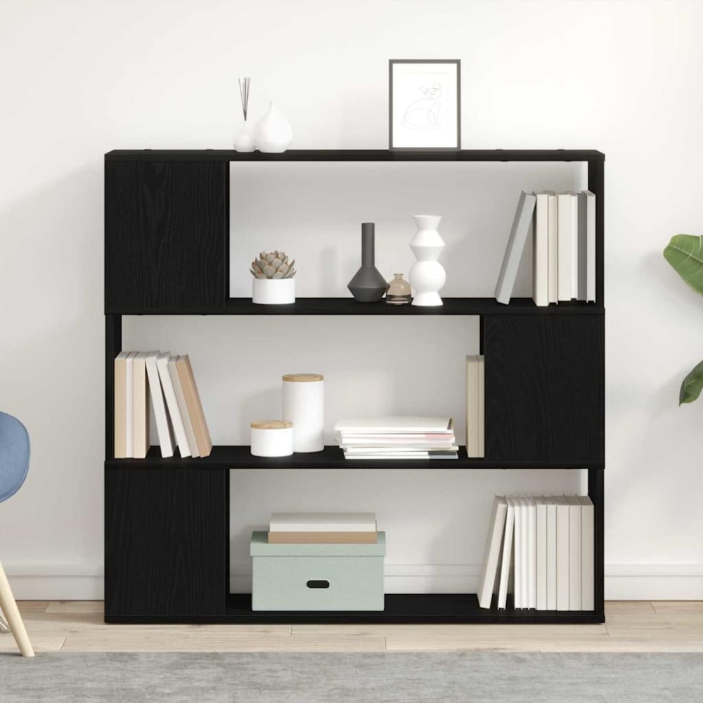 vidaXL Σετ επίπλου τηλεόρασης 100x24x94cm Μαύρη Οξυά