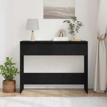 vidaXL Τραπέζι κονσόλας Μαύρη Οξυά 100x35x76,5cm 1 τεμ.