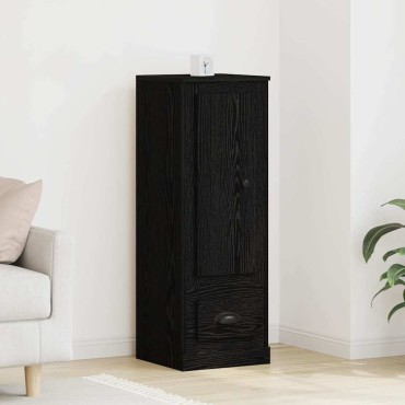 vidaXL Highboard Μαύρη Οξυά 36x35.5x103.5cm Επεξεργασμένο Ξύλο 1 τεμ.