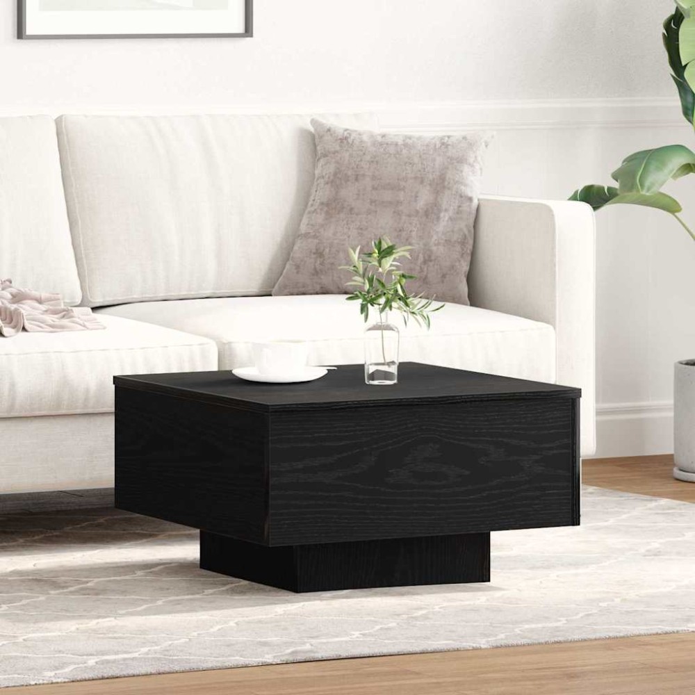 vidaXL Τραπεζάκι σαλονιού Μαύρη Οξυά 55x55x31cm 1 τεμ.