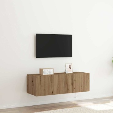 vidaXL Ντουλάπι Τηλεόρασης Τοίχου 100x35x31cm Artisan Oak