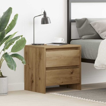 vidaXL Κομοδίνο Artisan Oak 45x34x44,5cm Επεξεργασμένο Ξύλο 1 τεμ.