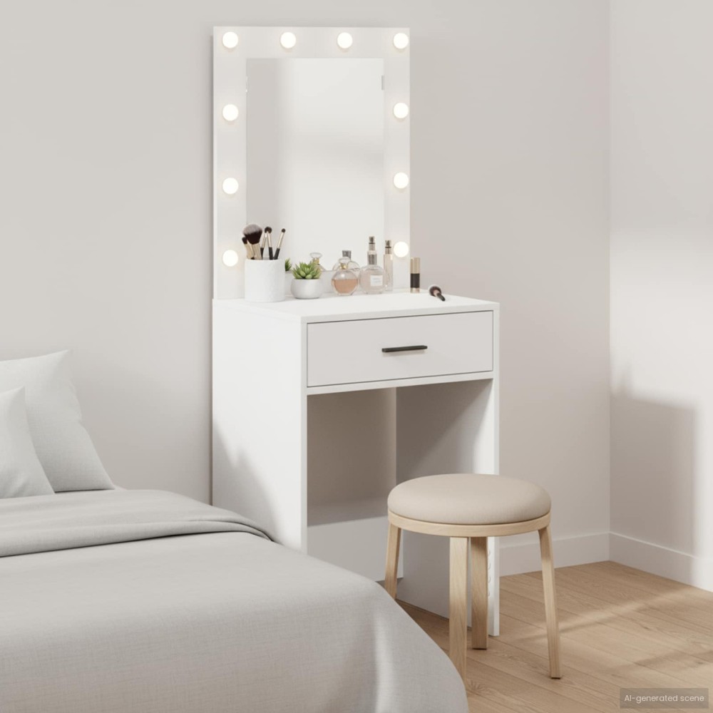 vidaXL Τραπέζι περιποίησης Λευκό 50x41x135cm Επεξεργασμένο Ξύλο