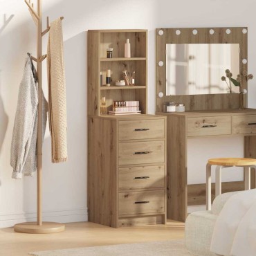 vidaXL Highboard artisan δρυς 40x41x135cm Επεξεργασμένο Ξύλο 1 τεμ.