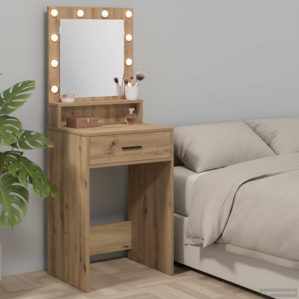 vidaXL Τραπέζι περιποίησης Artisan Oak 50x41x135 εκ