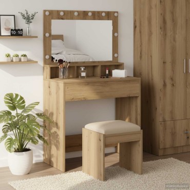 vidaXL Τραπέζι περιποίησης Artisan Oak 75,5x41x135cm