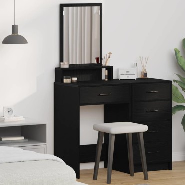 vidaXL Τραπέζι περιποίησης Μαύρη Οξυά 50x41x140cm