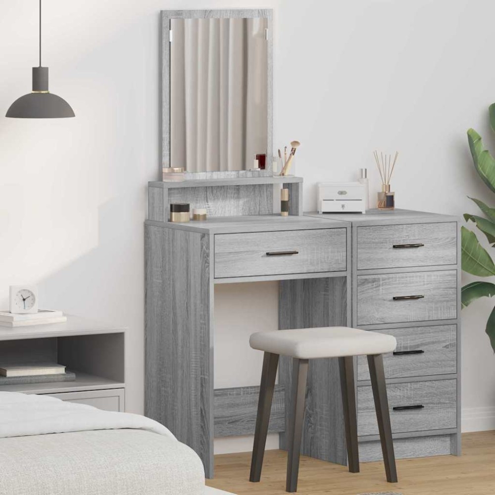 vidaXL Τραπέζι περιποίησης Γκρίζο Σονομα 50x41x140cm