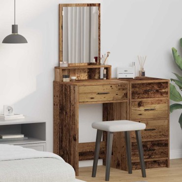 vidaXL Τραπέζι περιποίησης Παλιό ξύλο 50x41x140cm