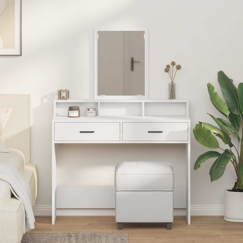 vidaXL Τραπέζι περιποίησης Λευκό 100x41x140cm Επεξεργασμένο Ξύλο