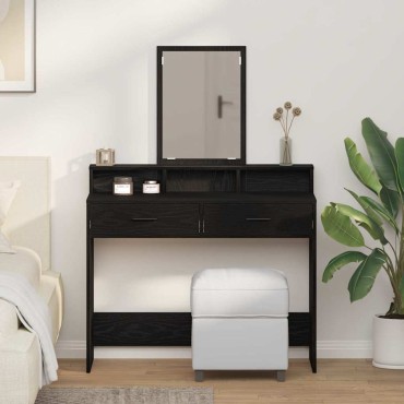 vidaXL Τραπέζι περιποίησης Μαύρη Οξυά 100x41x140cm