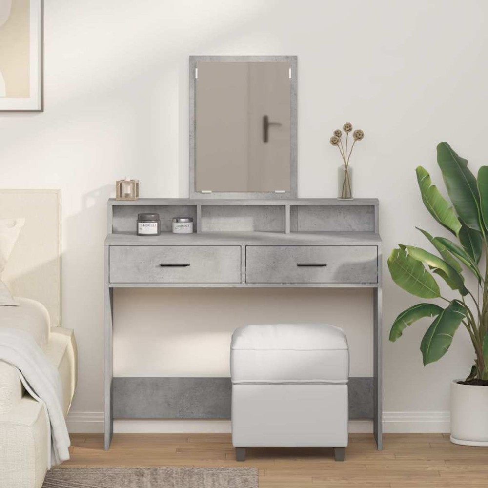 vidaXL Τραπέζι περιποίησης Σκυρόδεμα Γκρι 100x41x140cm