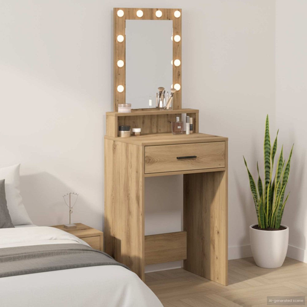 vidaXL Τραπέζι περιποίησης Καφέ 50x41x140cm Επεξεργασμένο Ξύλο