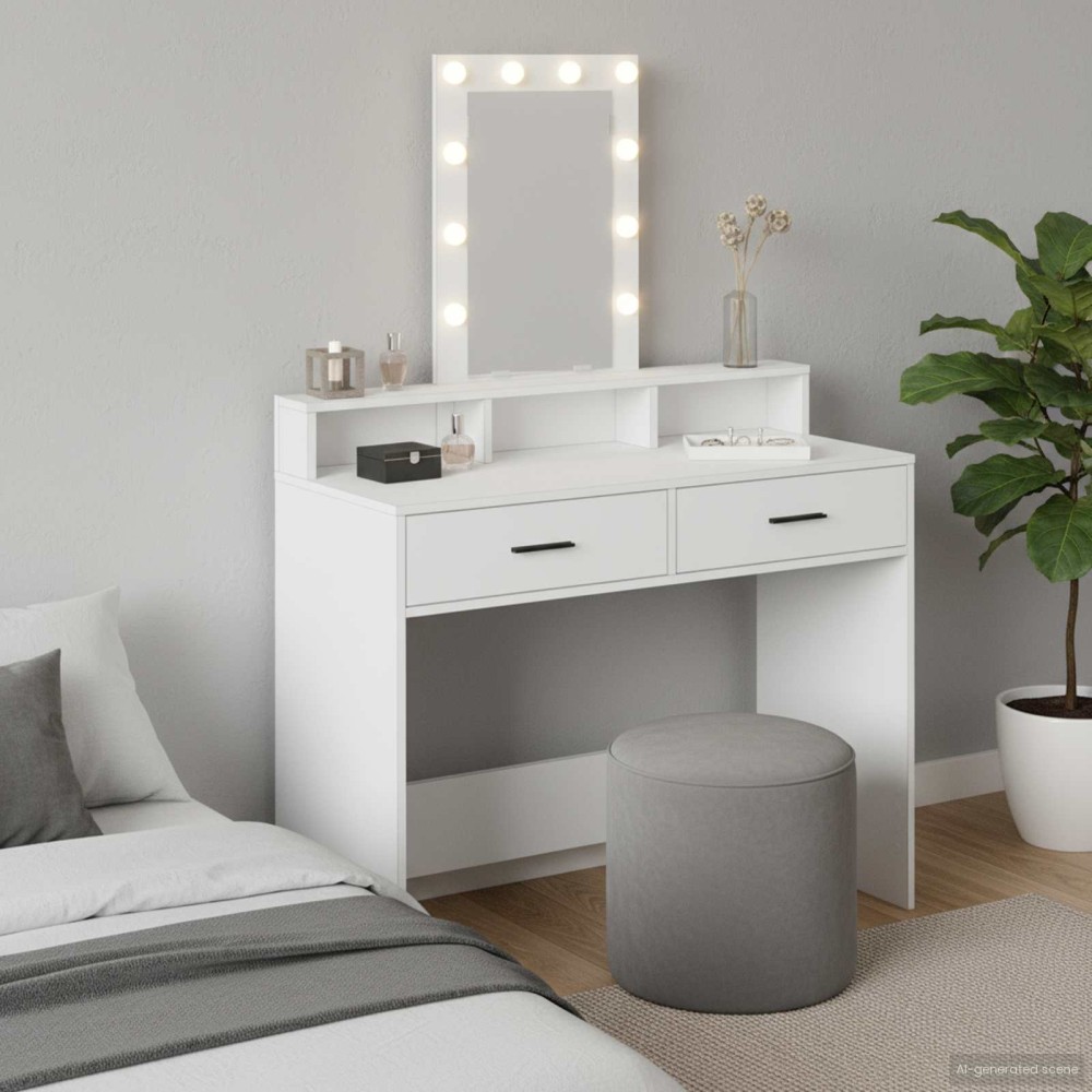 vidaXL Τραπέζι περιποίησης Λευκό 100x41x140cm Επεξεργασμένο Ξύλο