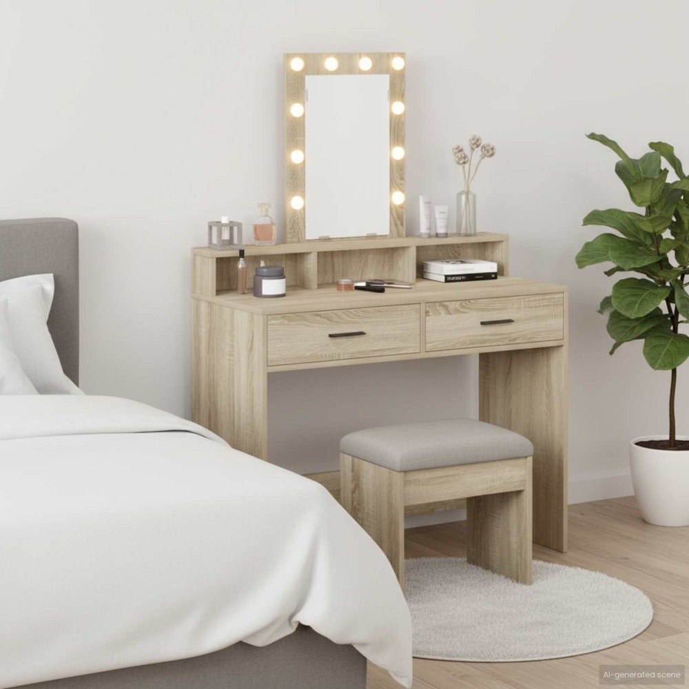 vidaXL Τραπέζι περιποίησης Καφέ 100x41x140cm Επεξεργασμένο Ξύλο